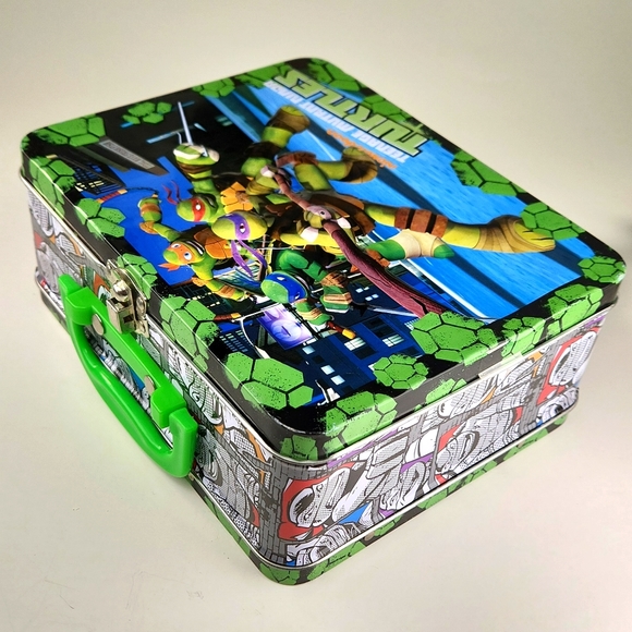 NICKELODEON Teenage Mutant Ninja Turtles 90s EUC Metal Lunchbox - Picture 10 of 16